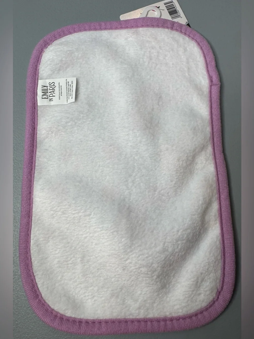 Emily in Paris Pink Plush makeup remover Face Towel soft tv show girly microfibe